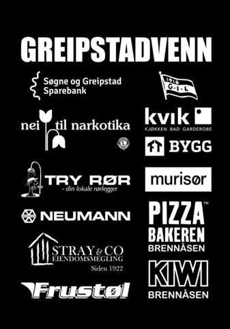 Hovedsponsorer Greipstad